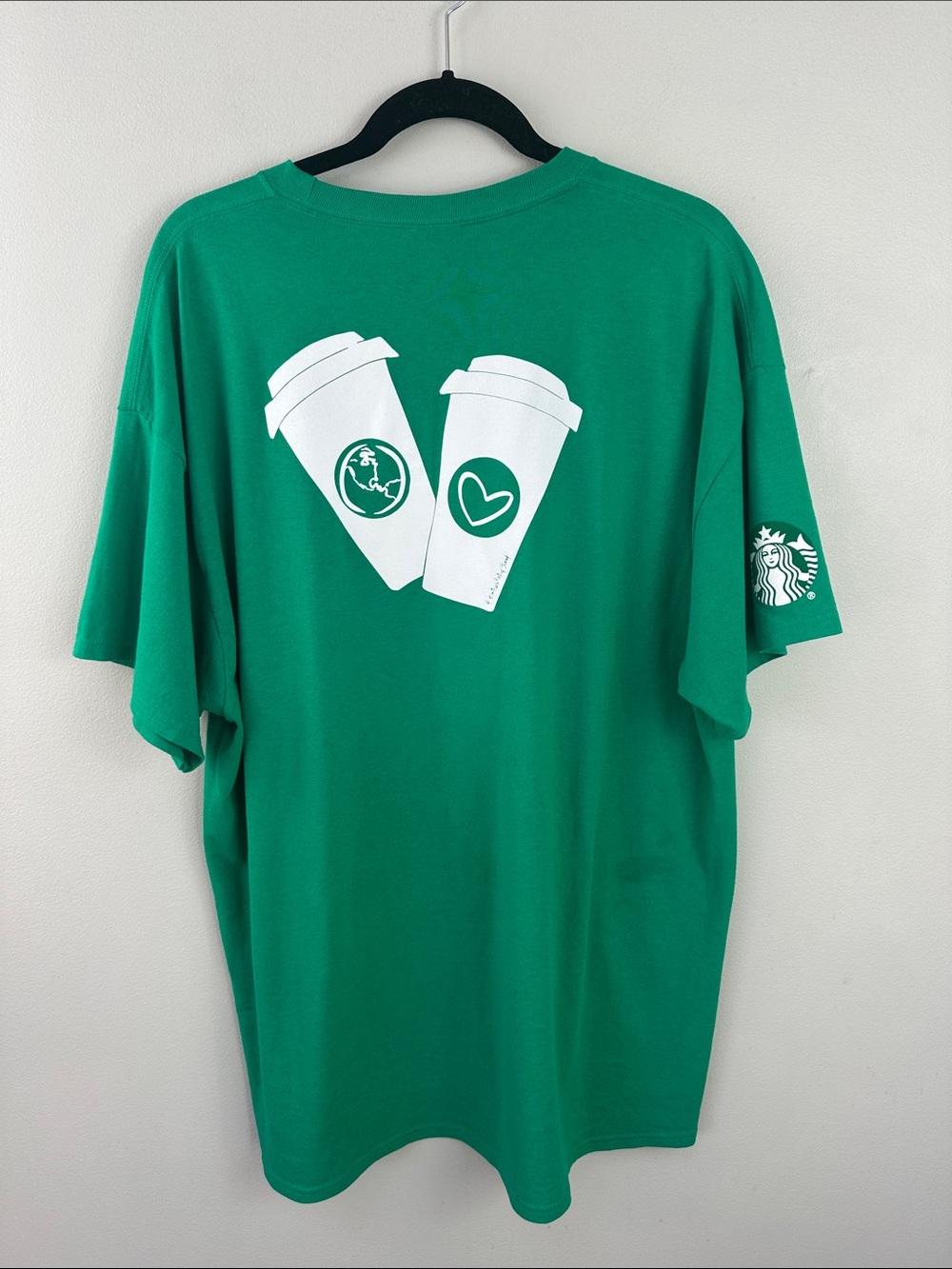 Starbucks "Good Things Are Happening" Green Employee Partner Graphic Tee Xxl View 5